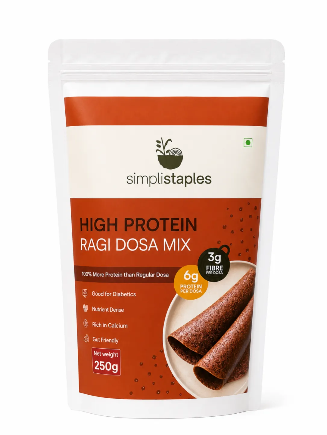 High Protein Ragi Dosa Mix